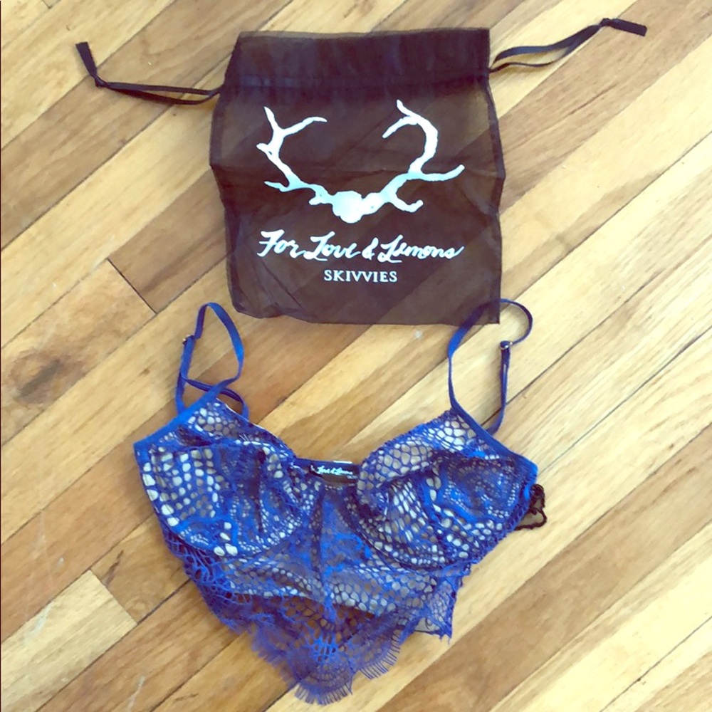 For Love and Lemons Bat-Your-Lashes underwire bra